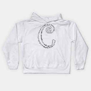 C letter Kids Hoodie